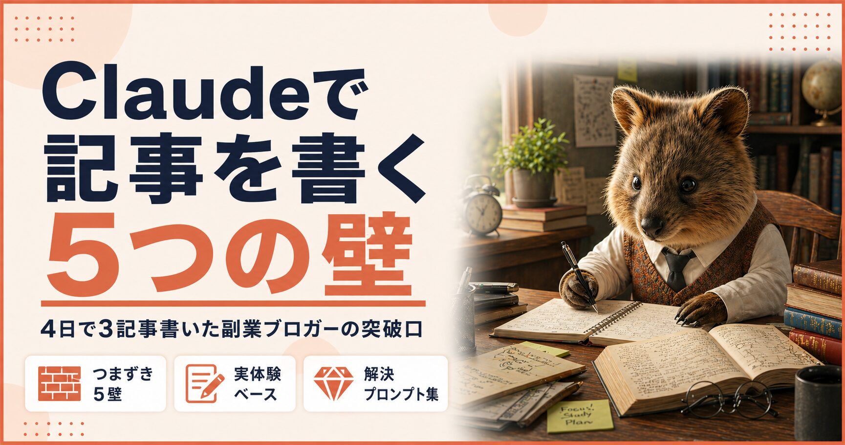 Claudeで記事を書く5つの壁